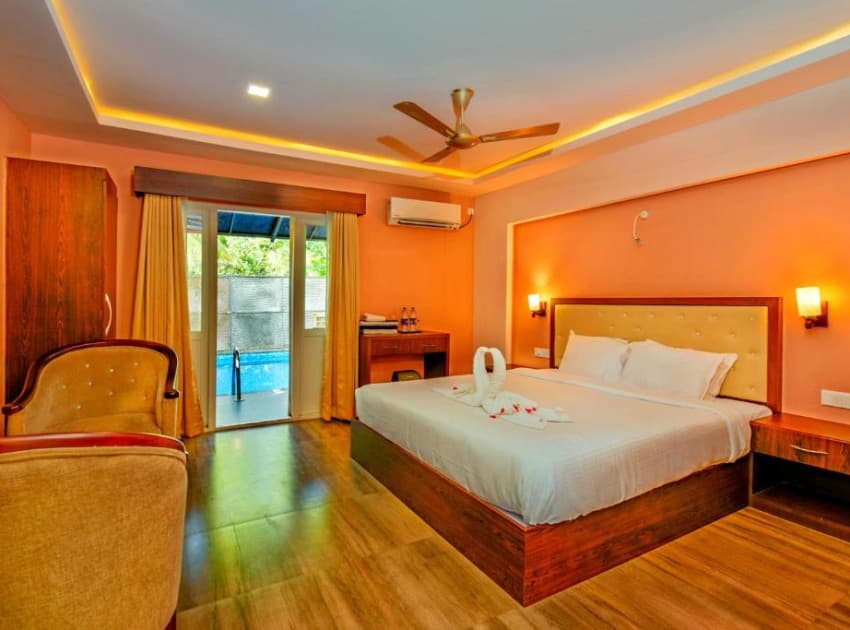 Book Double Room with Garden View room in Poovar