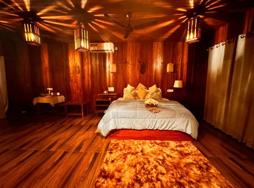 Book Wooden Suite Room with Balcony room in Varkala